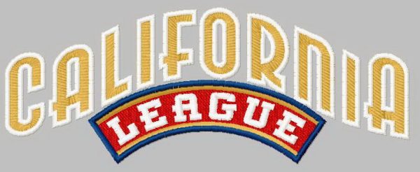 California League embroidery design