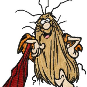 Captain Caveman embroidery design