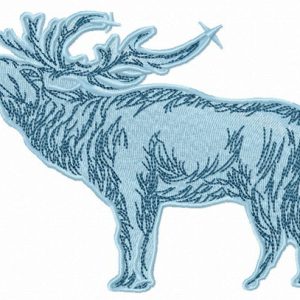 Caribou embroidery design