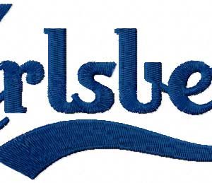 Carlsberg Logo embroidery design