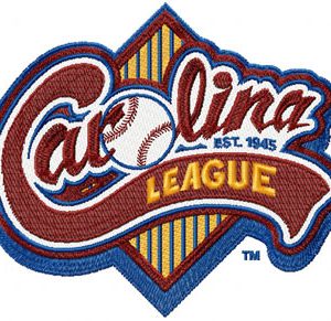 Carolina League Logo embroidery design