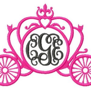 Carriage embroidery design