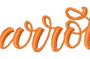 Carrot 2 embroidery design