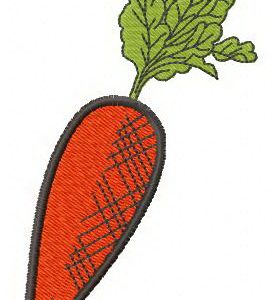 Carrot embroidery design