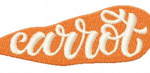 Carrot embroidery design