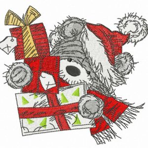 Carry gifts embroidery design