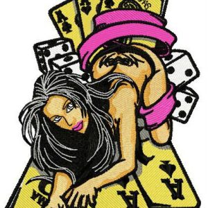 Casino witch 2 embroidery design