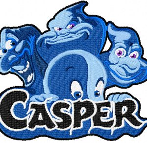 Casper and Ghostly Trio embroidery design