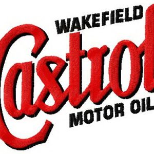 Castrol logo 2 embroidery design