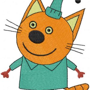 Cat compot embroidery design