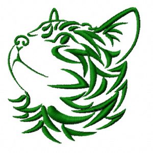 Cat 2 embroidery design