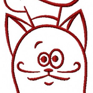 Cat chef 5 embroidery design