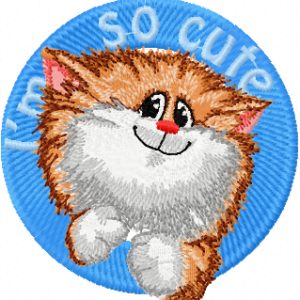 Cat I*m so cute embroidery design