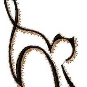 Cat sketch 2 embroidery design