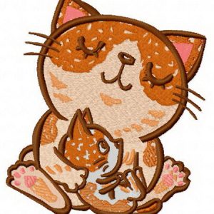 Cat's family 2 embroidery design