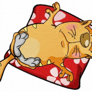 Cat's relax 2 embroidery design