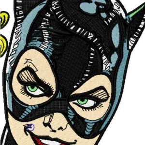 Catwoman embroidery design