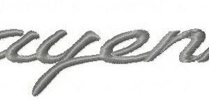 Cayenne embroidery design