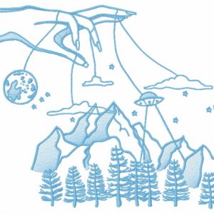 Celestial marionettes 4 embroidery design