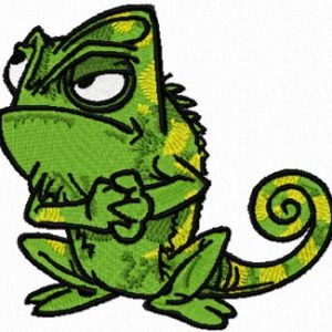 Chameleon Friend of Rapunzel  embroidery design