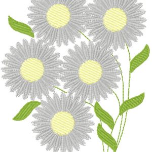Chamomile 6 embroidery design