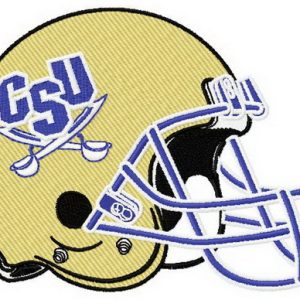 Charleston Southern Buccaneers helmet embroidery design