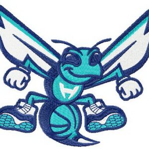 Charlotte Hornets alternative logo 3 embroidery design
