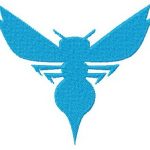 Charlotte Hornets logo 2014 embroidery design