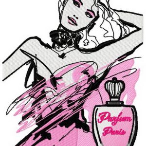 Charming coquette embroidery design