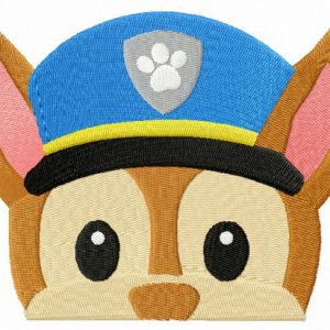 Chase mask embroidery design