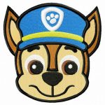 Chase muzzle embroidery design