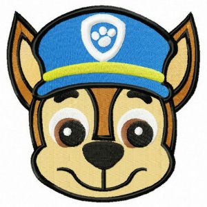 Chase muzzle embroidery design