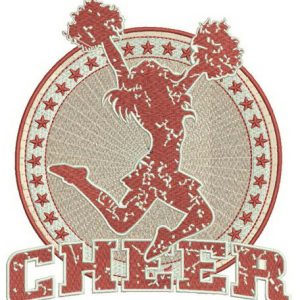 Cheer embroidery design
