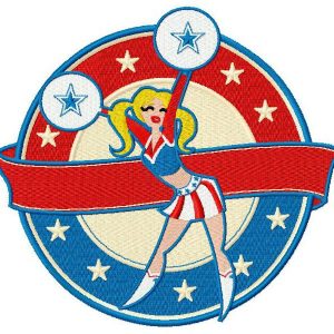 Cheerleader 2 embroidery design