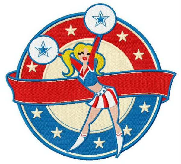Cheerleader 2 embroidery design