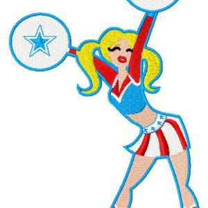 Cheerleader 3 embroidery design