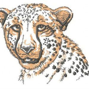 Cheetah 4 embroidery design