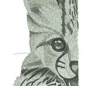 Cheetah half muzzle embroidery design
