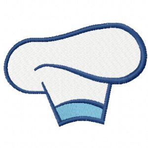 Chef hat embroidery design