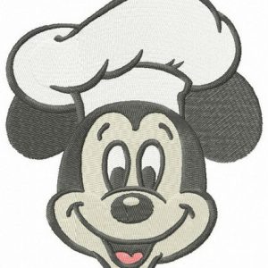 Chef Mickey embroidery design