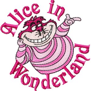 Cheshire Cat 6 embroidery design