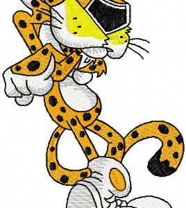 Chester Cheetah embroidery design