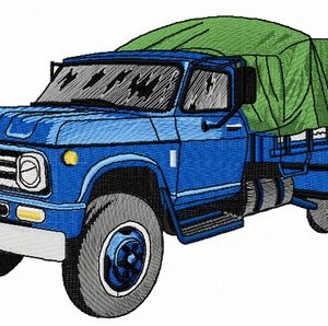 Chevrolet D60 car 2 embroidery design