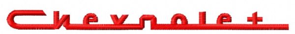 Chevrolet logo 2 embroidery design