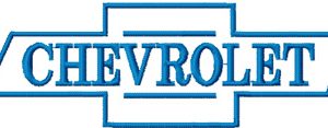 Chevrolet logo embroidery design