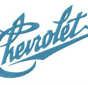 Chevrolet logo embroidery design