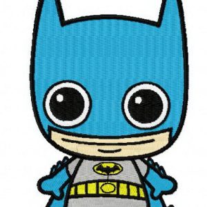 Chibi Batman embroidery design