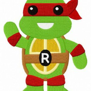Chibi Raphael  embroidery design
