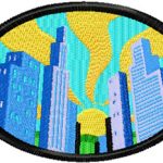 Chicago embroidery design