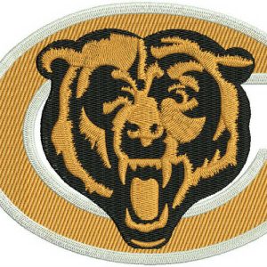 Chicago Bears logo 2 embroidery design